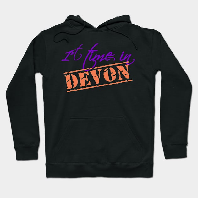 First time in Devon Hoodie by ArtMomentum